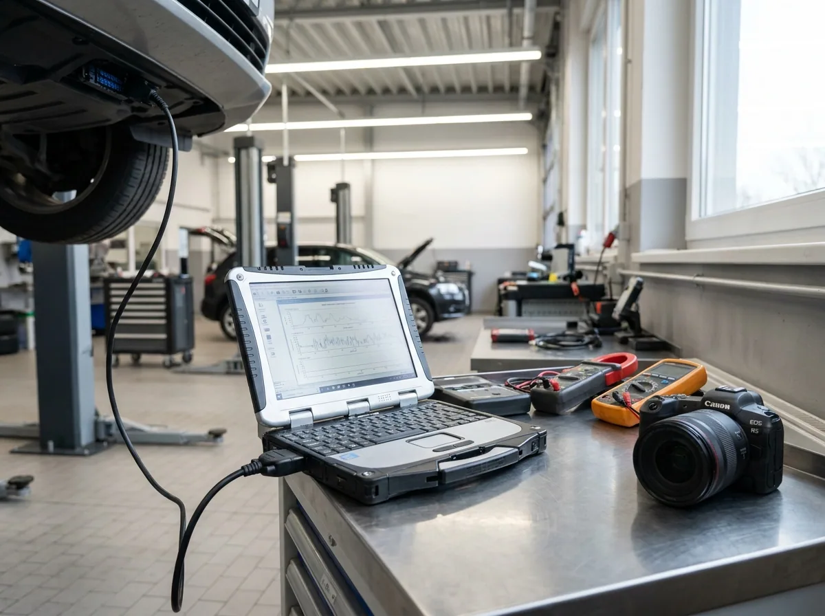 Fahrzeugdiagnose in der KFZ-Werkstatt Topcu in Worms